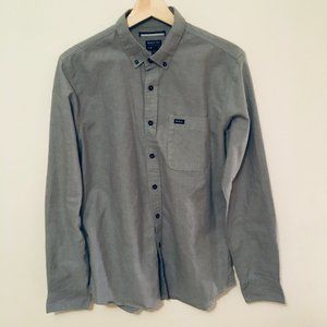 RVCA Grey men's slim button up - S